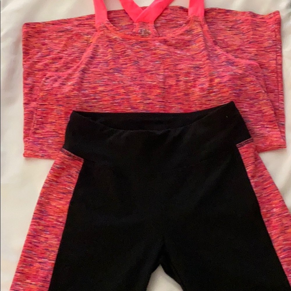 Girls size 10 active wear set